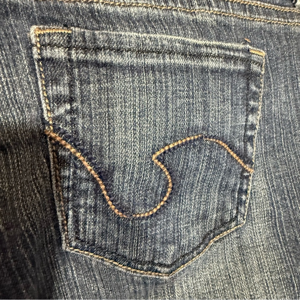 refuge Dark Blue Flare Jeans Size 7 - Picture 3 of 6